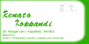 renato koppandi business card
